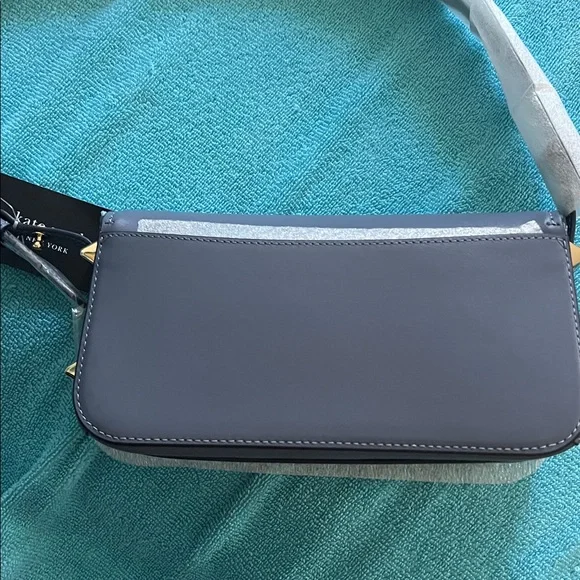 NWT Kate Spade Lavender-Blue Leather Shoulder Bag With Dust Bag